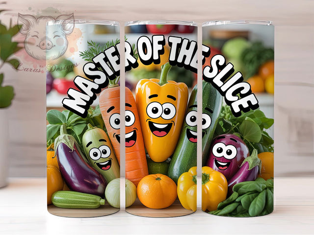 Master Of The Slice 20oz Tumbler, Master Of The Slice, Tumbler Wrap, Sublimation Design, 20oz Tumbler, Kitchen Humor, Cooking Fun Sublimation Lara' s Designs 