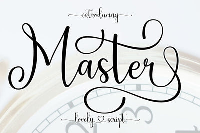 Master Script Font muhammadzeky 