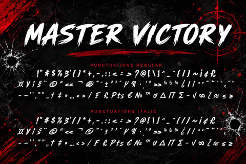 Master Victory Font Prasetya Letter 