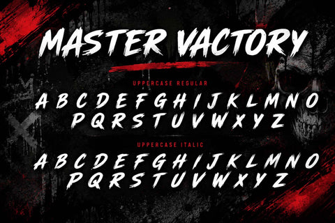 Master Victory Font Prasetya Letter 