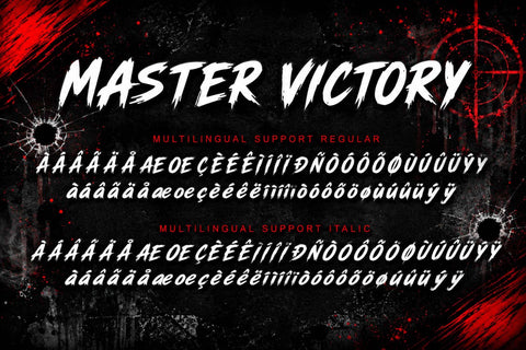 Master Victory Font Prasetya Letter 
