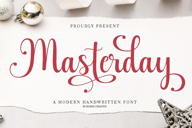 Masterday Font RomieStudio 