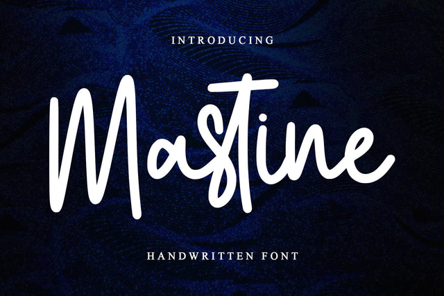 Mastine - Handwritten Font Font Sakha Design Studio 