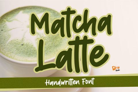 Matcha Latte Font Dm Letter Studio 