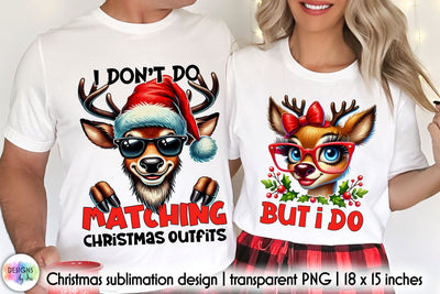 Matching Christmas Designs Sublimation Sublimation Designs by Ira 