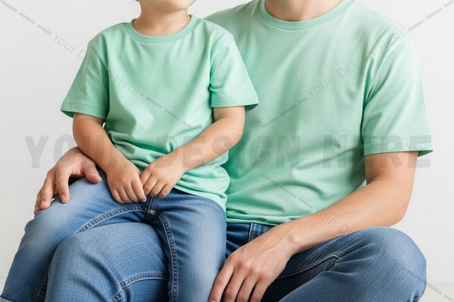 Matching family t-shirt mockup design Mock Up Photo Regulrcrative 