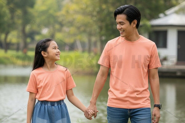 Matching family t-shirt mockup design Mock Up Photo Regulrcrative 
