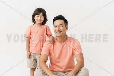 Matching family t-shirt mockup design Mock Up Photo Regulrcrative 