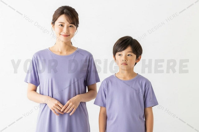 Matching family t-shirt mockup design Mock Up Photo Regulrcrative 