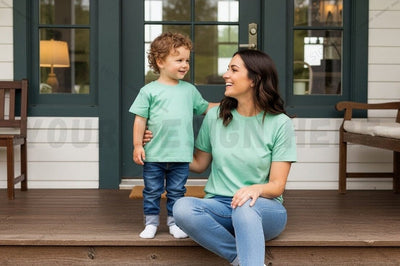 Matching family t-shirt mockup design Mock Up Photo Regulrcrative 