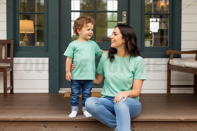 Matching family t-shirt mockup design Mock Up Photo Regulrcrative 