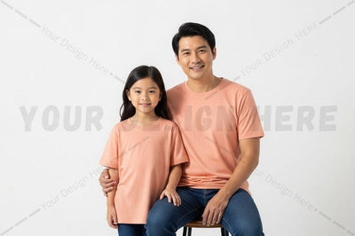 Matching family t-shirt set Mock Up Photo Regulrcrative 