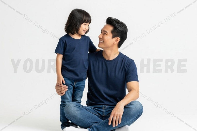 Matching family t-shirt set Mock Up Photo Regulrcrative 