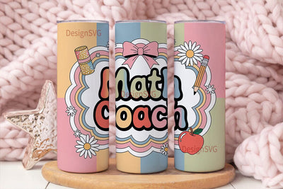 Math Coach 20oz Tumbler Design Sublimation DesignSVG 