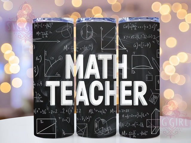 Math Formula Teacher Tumbler Wrap, Teacher Appreciation, Mathematics Tumbler, Teaching Supplies, Classroom Decor, Math Formula Design, School Drinkware Sublimation SvggirlplusArt 