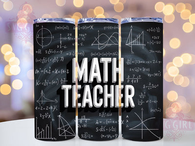 Math Formula Teacher Tumbler Wrap, Teacher Appreciation, Mathematics Tumbler, Teaching Supplies, Classroom Decor, Math Formula Design, School Drinkware Sublimation SvggirlplusArt 