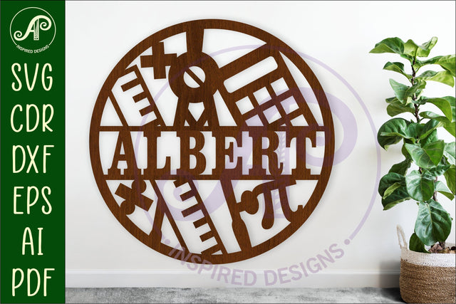 Math room name wall art sign, SVG personalized SVG APInspireddesigns 