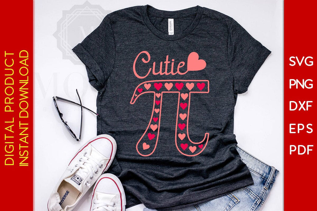 Math Teacher Cutie Pi Day SVG PNG PDF Cut File - So Fontsy