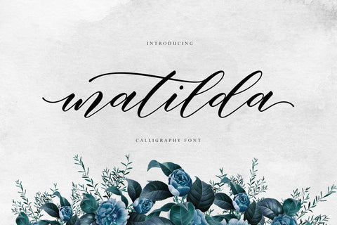 Matilda Script Font Fadeline Std. 