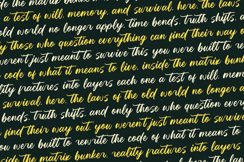 Matric Bunker - Bold Brush Font Font Letterena Studios 