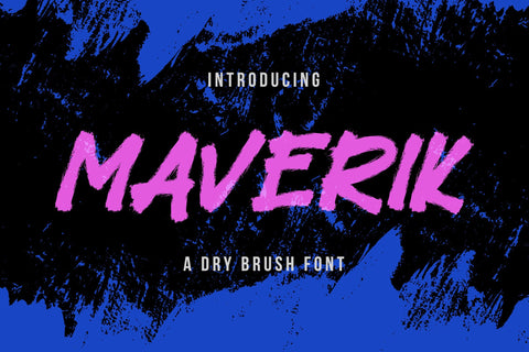 Maverik - Dry Brush Font Font StringLabs 