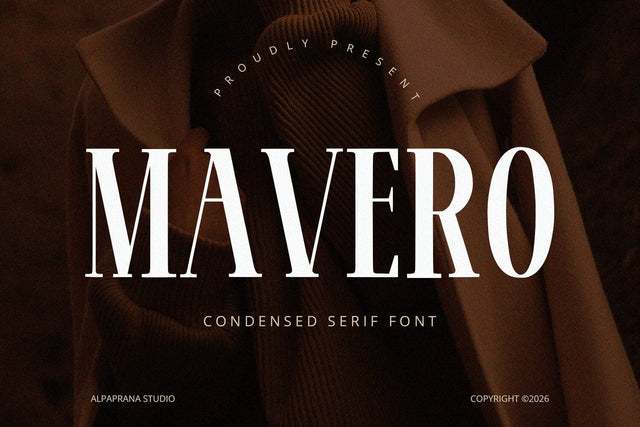 Mavero - Serif Font Font Alpaprana Studio 