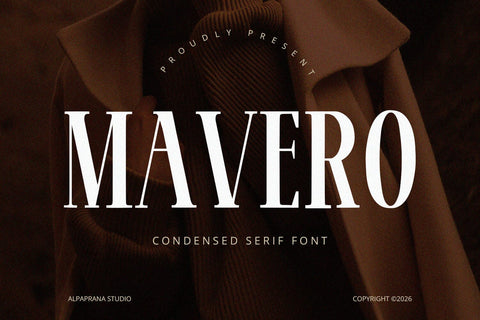 Mavero - Serif Font Font Alpaprana Studio 
