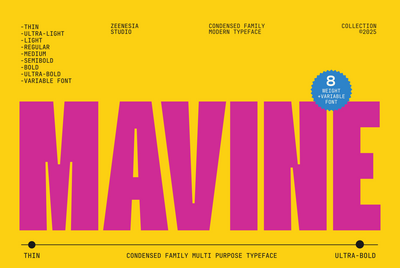Mavine Font Zeenesia Std 