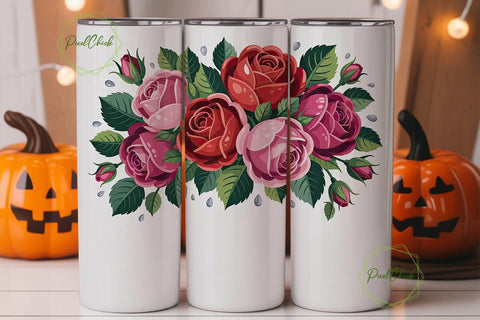 Mawmaw Rose Tumbler Wrap Sublimation PixelChick 