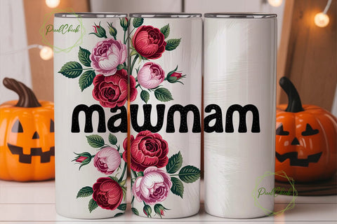 Mawmaw Rose Tumbler Wrap Sublimation PixelChick 