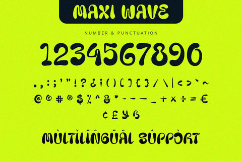 Maxi Wave - Display Font Font Alpaprana Studio 