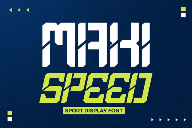 Maxispeed - Sport and Futuristic Display Font Font Mozzatype 