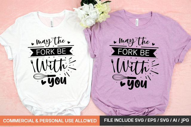 May The Fork Be With You Svg Design SVG designmaster24 