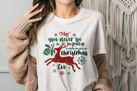 May you never be too grown up to search the skies on christmas eve SVG Angelina750 