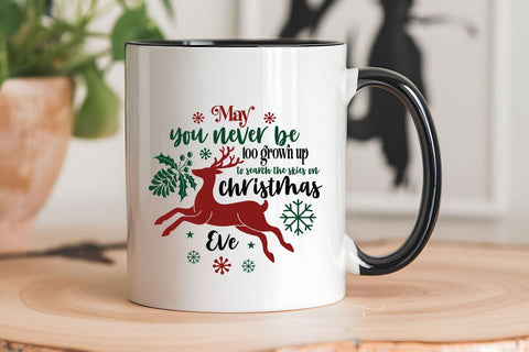 May you never be too grown up to search the skies on christmas eve SVG Angelina750 