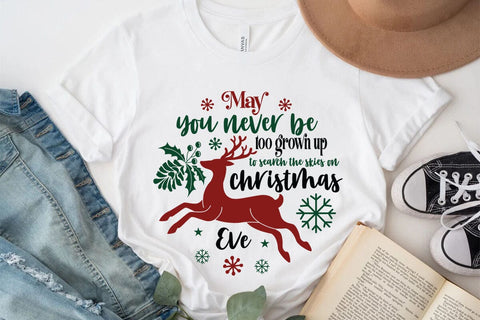 May you never be too grown up to search the skies on christmas eve SVG Angelina750 