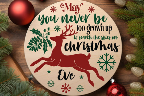 May you never be too grown up to search the skies on christmas eve SVG Angelina750 