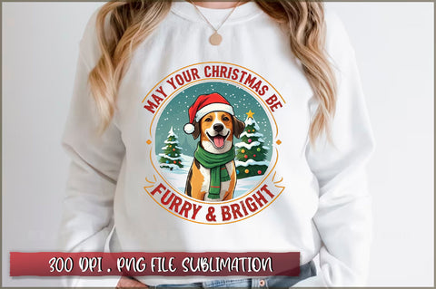 May your christmas be furry & bright Sublimation Sublimation Shetara Begum 