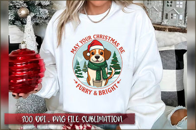 May your christmas be furry & bright Sublimation Sublimation Shetara Begum 