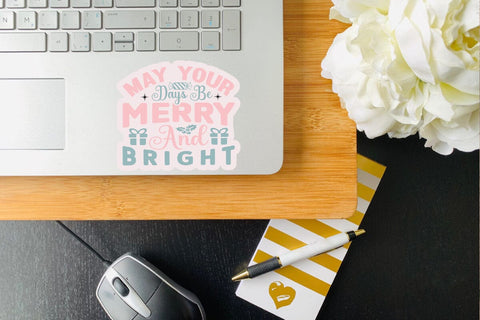 May your days be merry and bright SVG Angelina750 