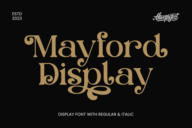 Mayford Display Font ahweproject 