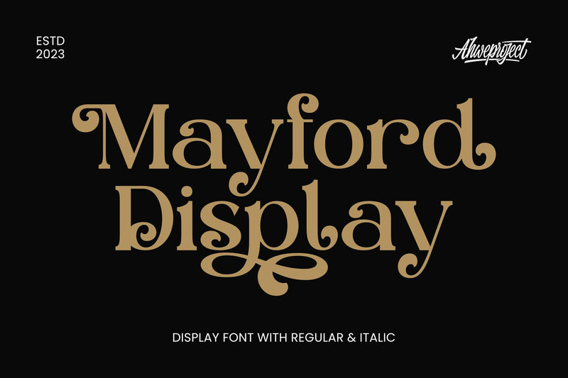 Mayford Display Font ahweproject 