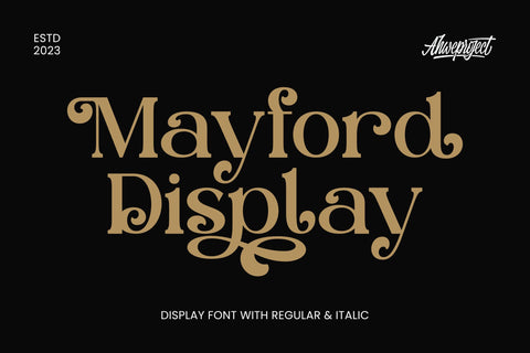 Mayford Display Font ahweproject 