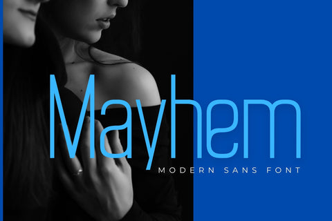 Mayhem - Modern Display Sans Font studioalmeera 