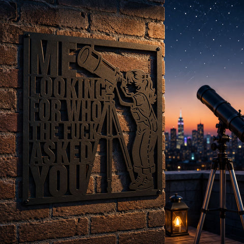 Me Looking for Who the Fuck Asked You Laser SVG | Sarcastic SVG | Funny Laser Cut File | Snarky Quote | CNC Plasma Metal Wall Art SVG HappyDesignStudio 