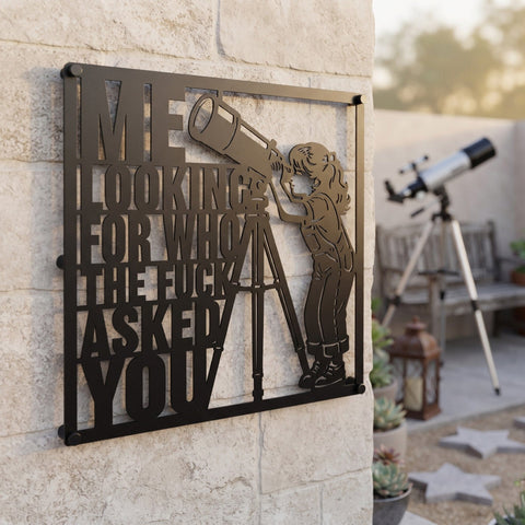 Me Looking for Who the Fuck Asked You Laser SVG | Sarcastic SVG | Funny Laser Cut File | Snarky Quote | CNC Plasma Metal Wall Art SVG HappyDesignStudio 