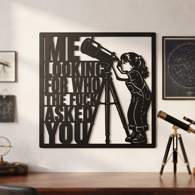 Me Looking for Who the Fuck Asked You Laser SVG | Sarcastic SVG | Funny Laser Cut File | Snarky Quote | CNC Plasma Metal Wall Art SVG HappyDesignStudio 