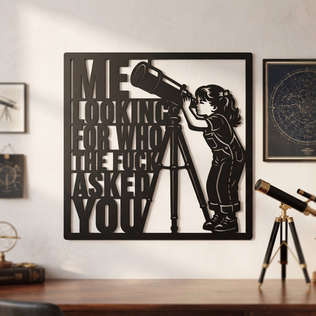 Me Looking for Who the Fuck Asked You Laser SVG | Sarcastic SVG | Funny Laser Cut File | Snarky Quote | CNC Plasma Metal Wall Art SVG HappyDesignStudio 