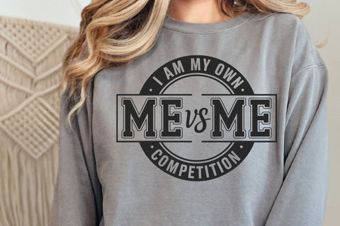 Me vs Me I Am My Own Competition Svg, Me vs Me Svg SVG DesignDestine 