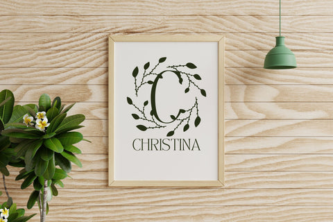 Meadowise Monogram Font Dm Letter Studio 